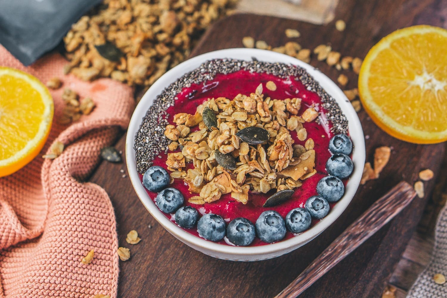 Herbstliche Smoothie Bowl