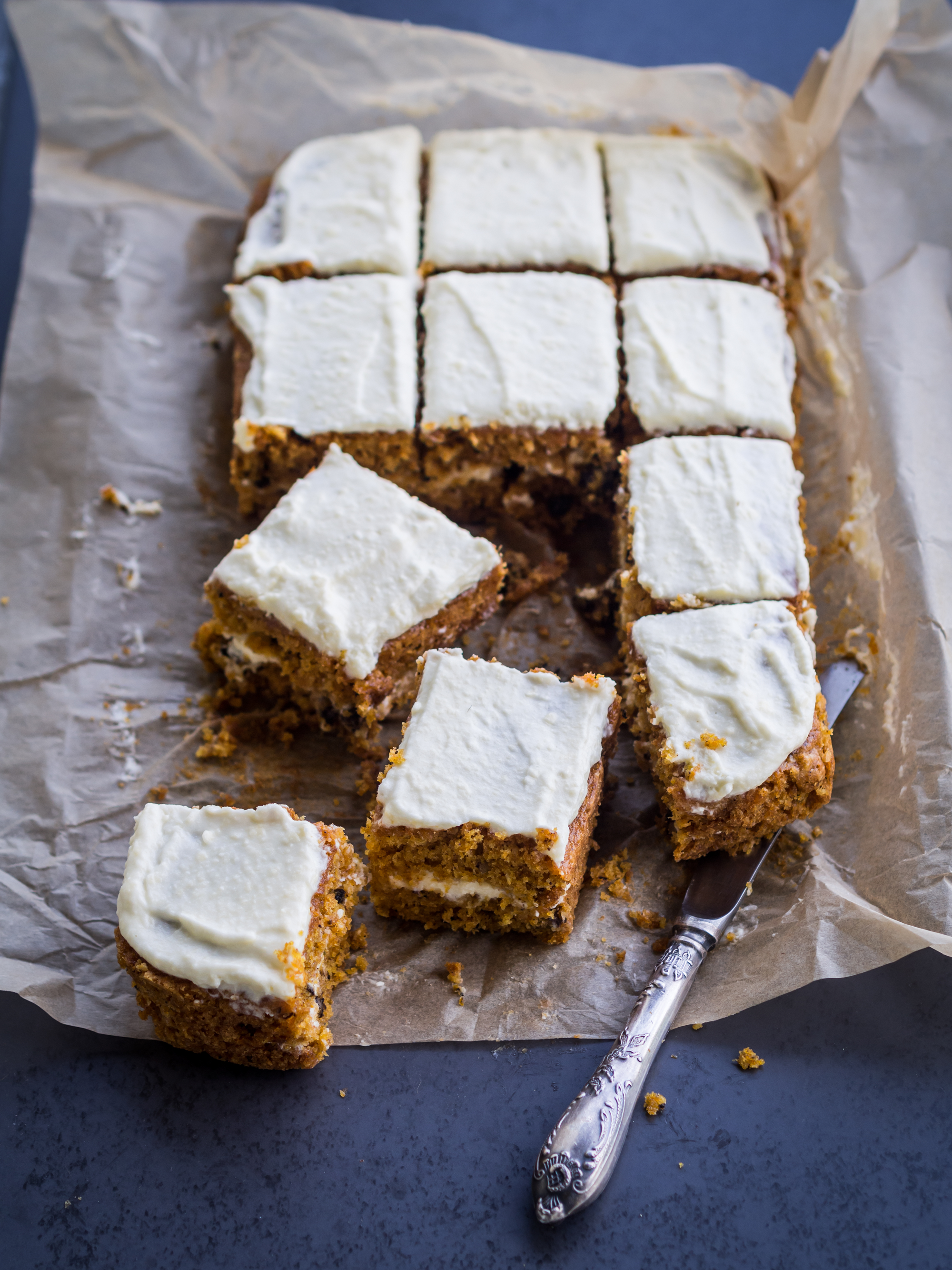 Karottenkuchen mit Frosting