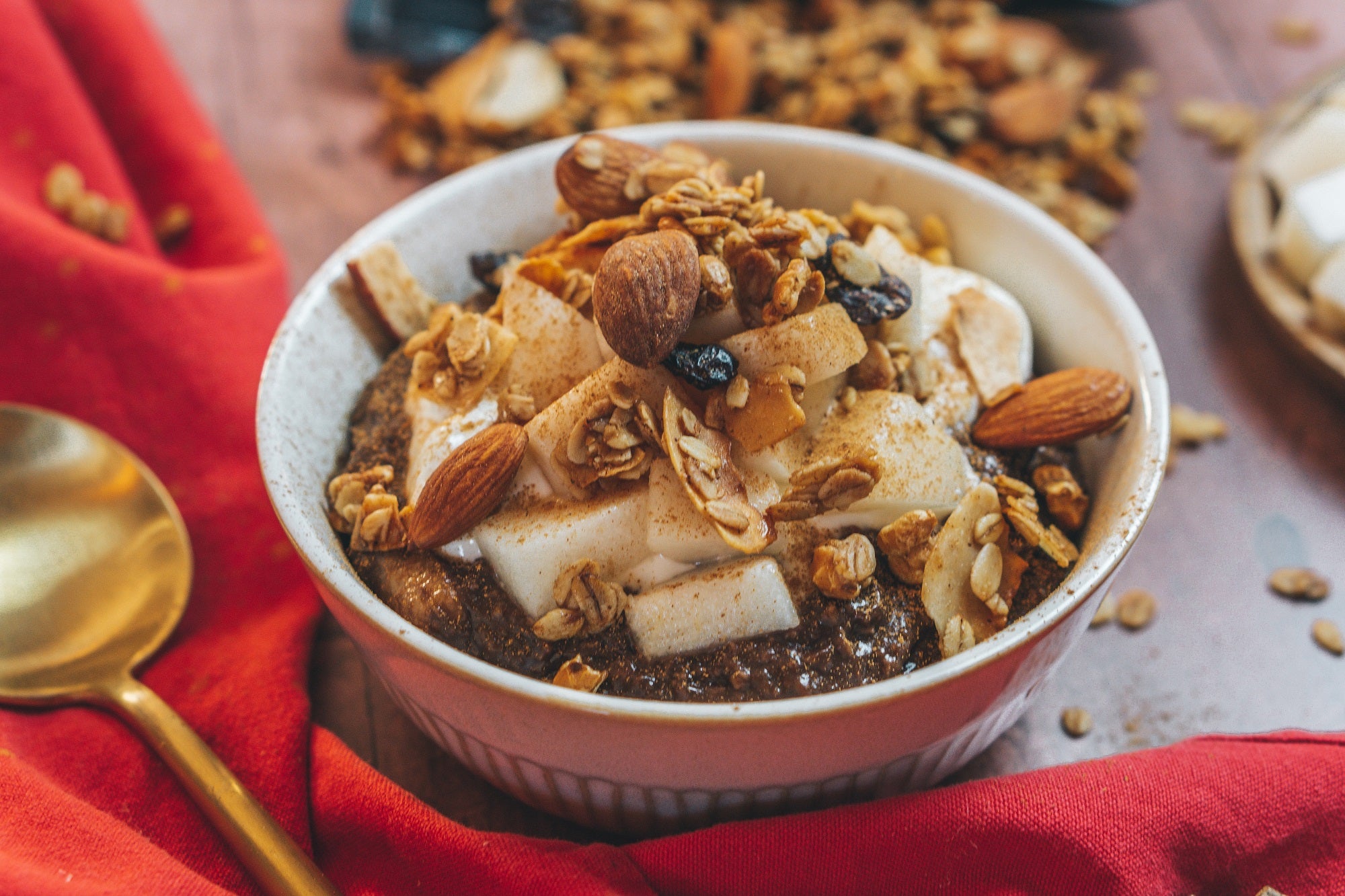 Winterliches Schoko-Zimt Porridge