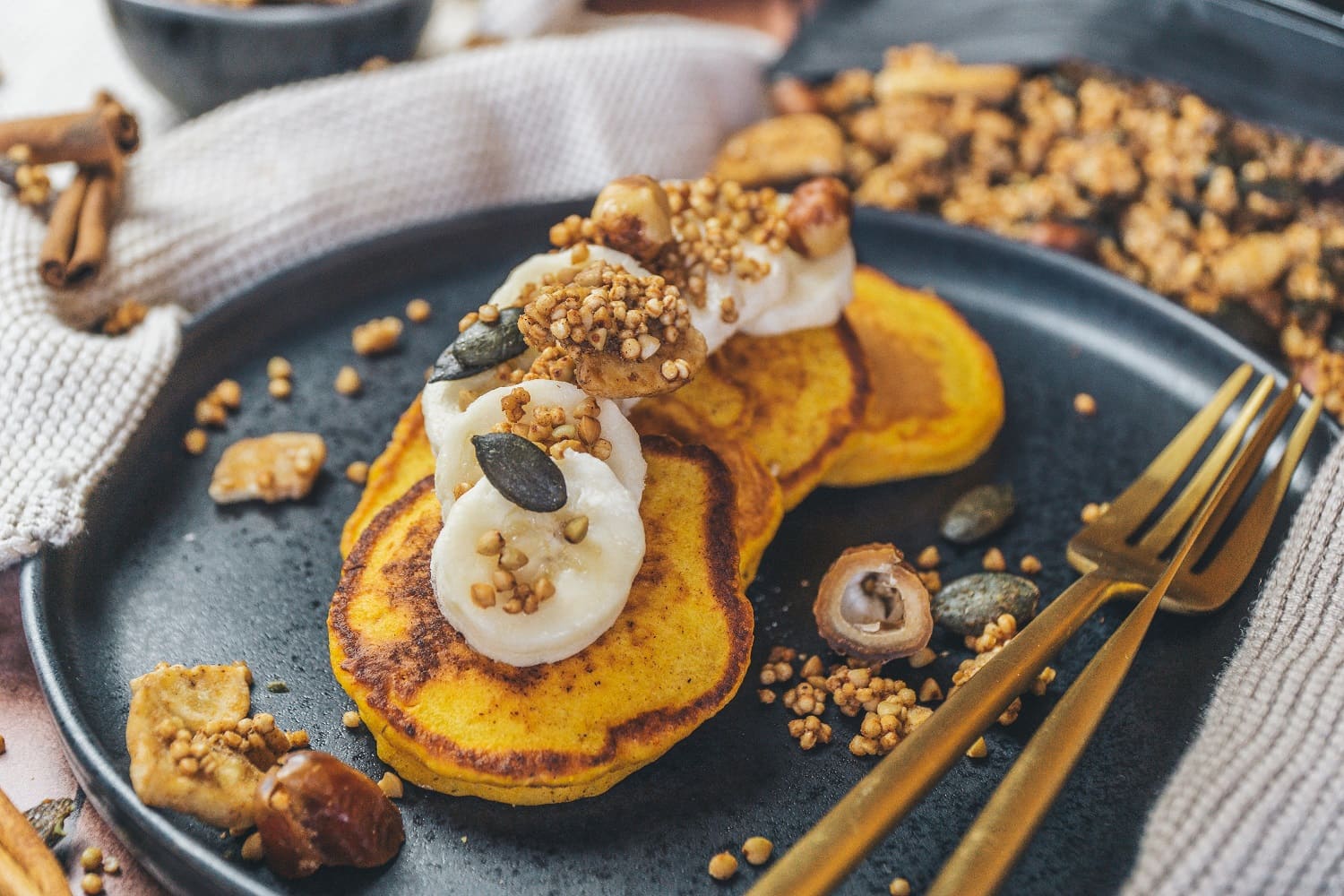 Kürbispancakes