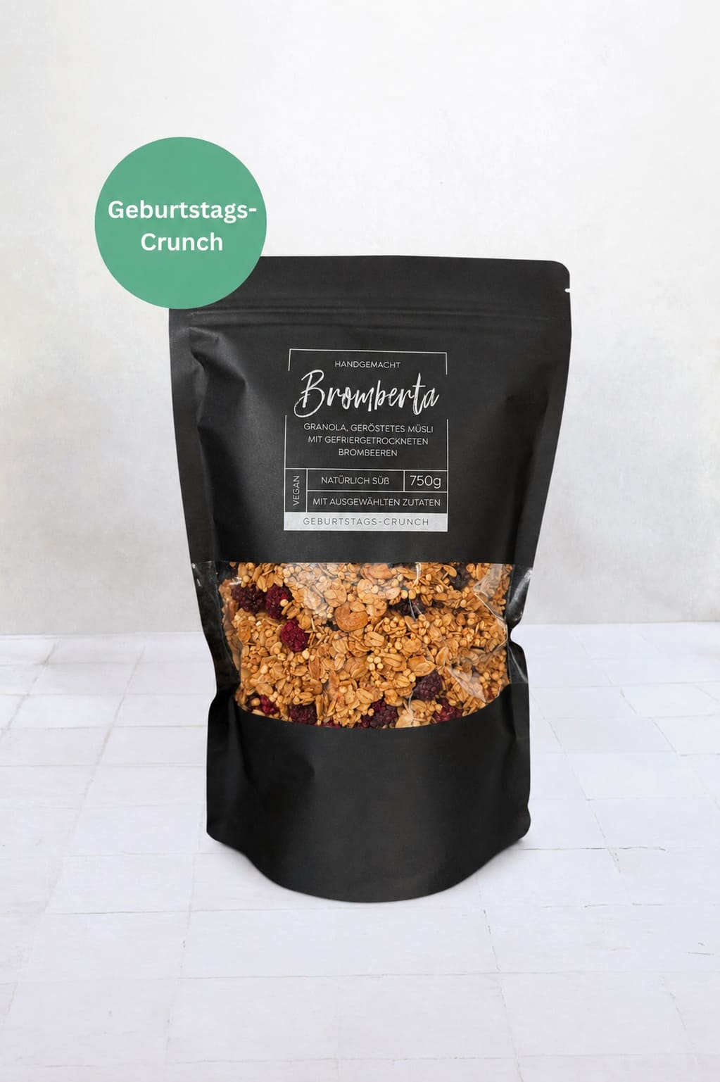 Geburtstags-Crunch: Bromberta, vegan