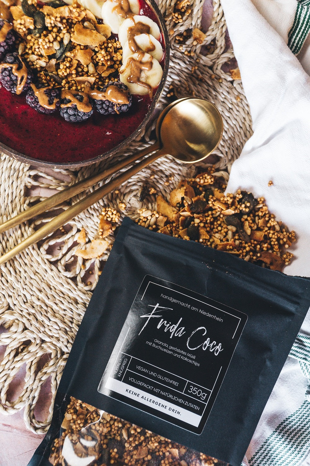Buchweizen Granola mit Kokos vegan glutenfrei
