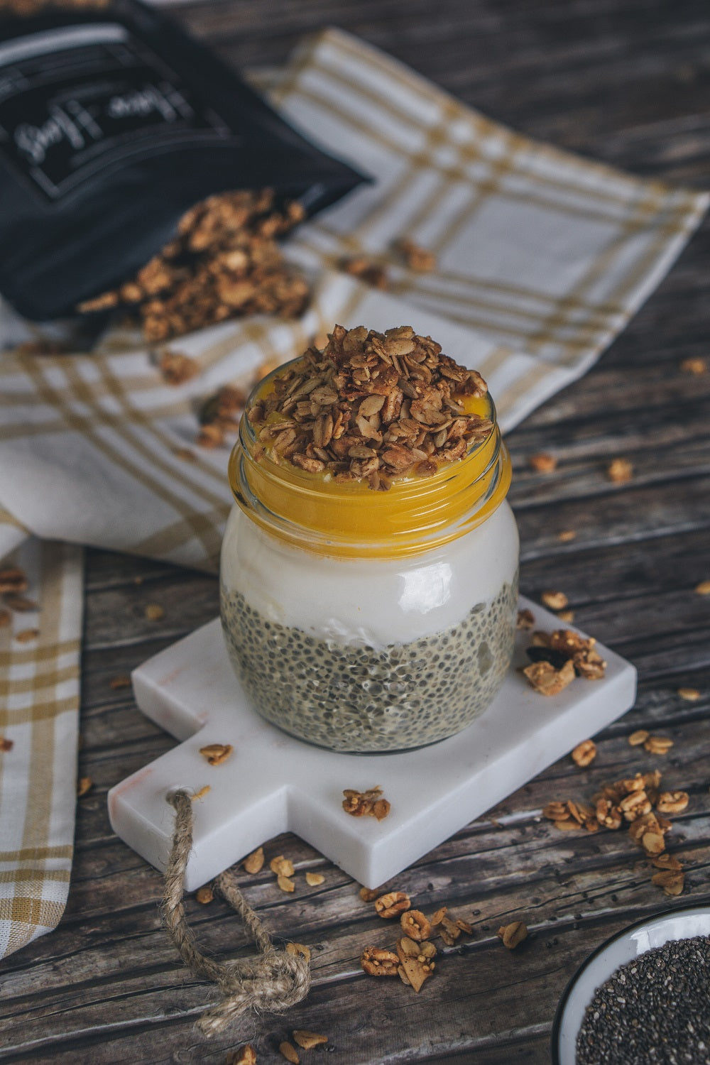 Hafer Granola ohne Industriezucker, vegan und ohne Nüsse