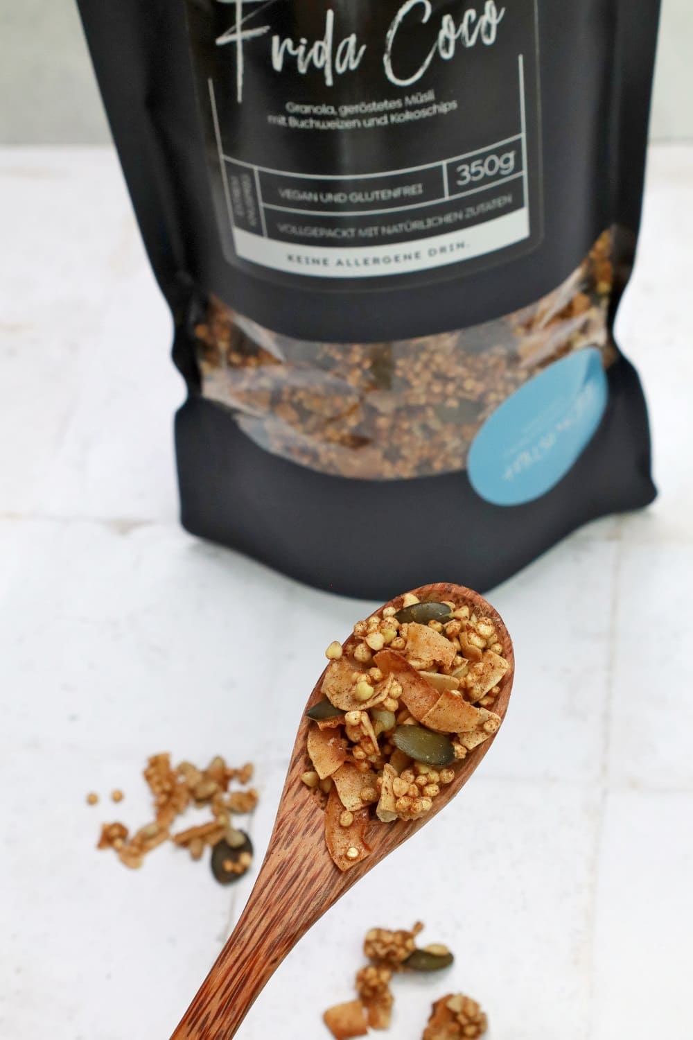 Frida Coco, coconut granola, vegan, gluten-free and nut-free