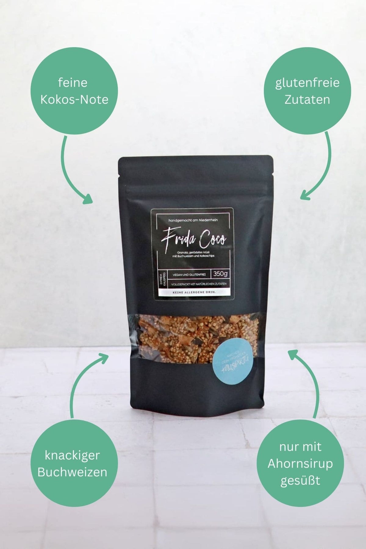 Frida Coco, coconut granola, vegan, gluten-free and nut-free