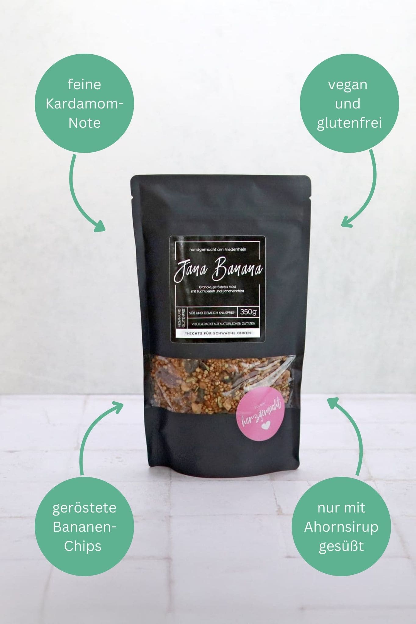 Jana Banana, granola without oats, vegan and gluten-free