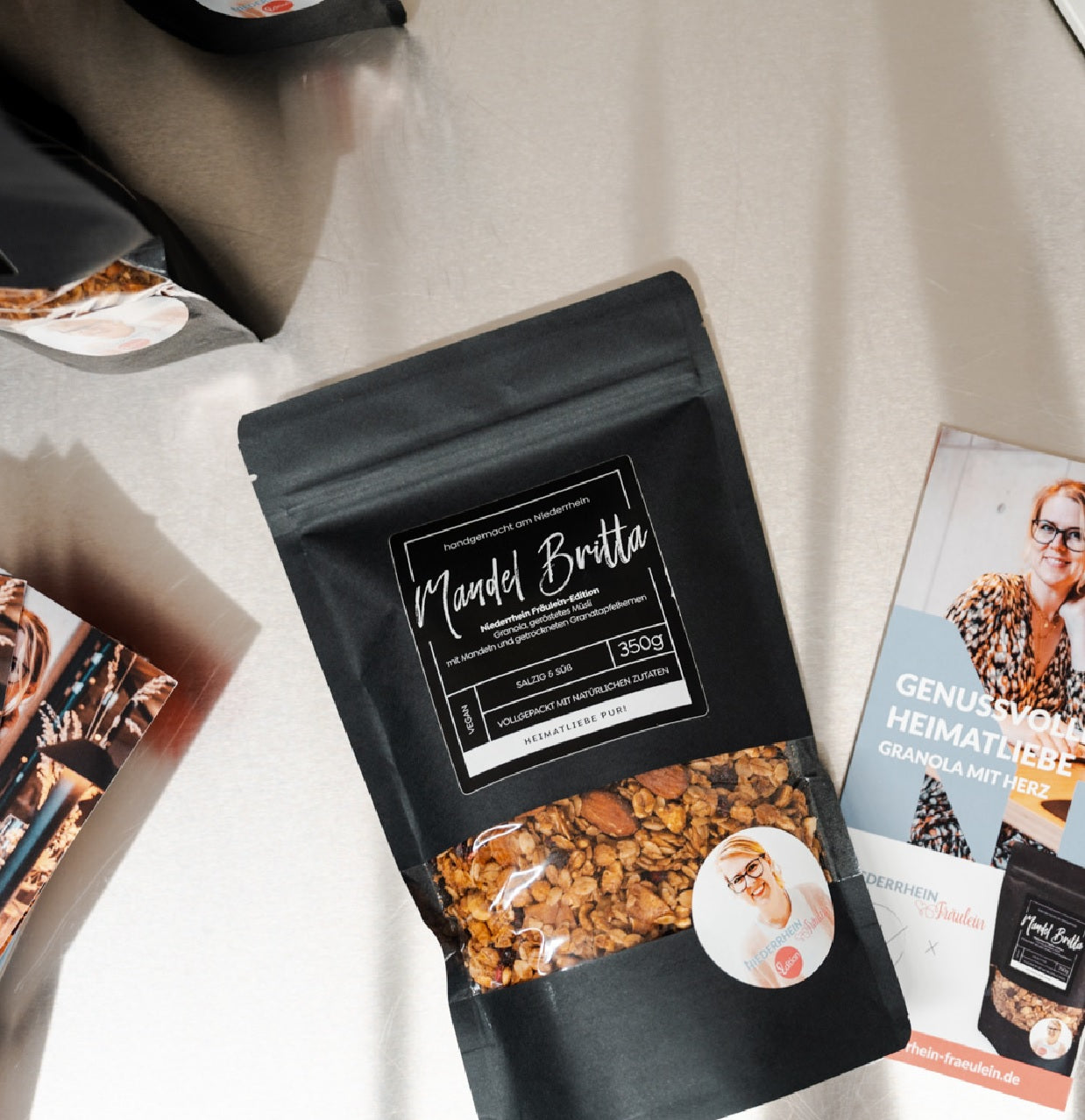 Mandel Granola mit Cashewkernen