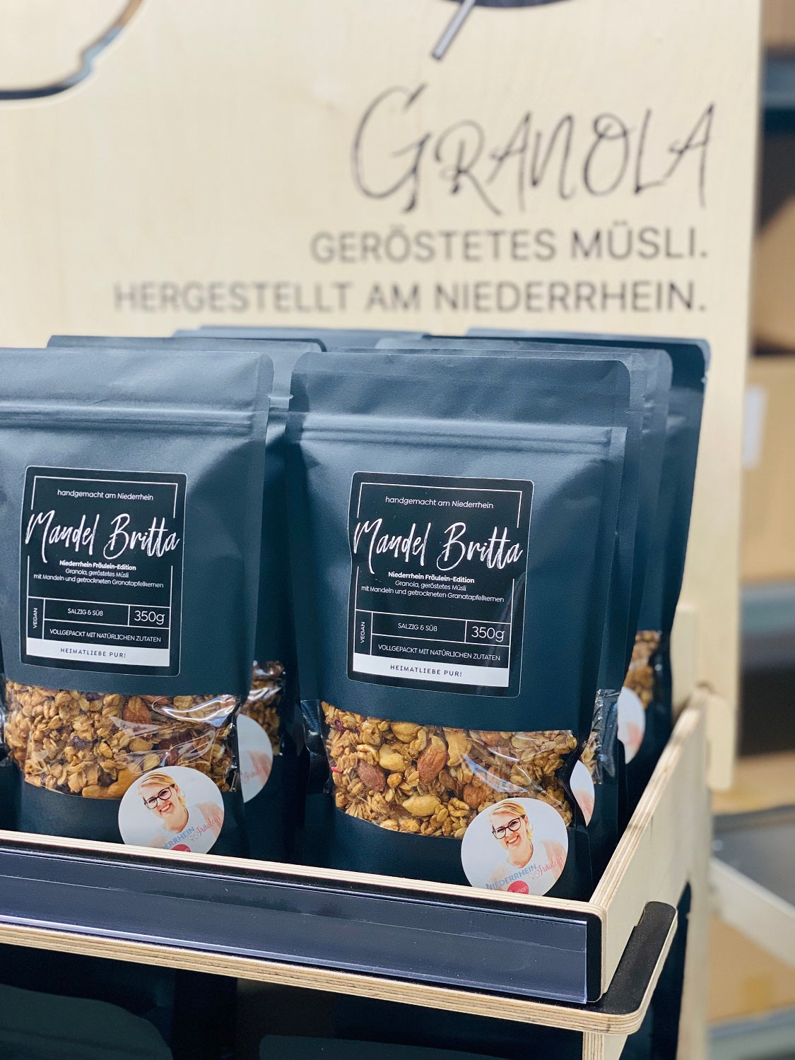 Mandel Granola mit Cashewkernen