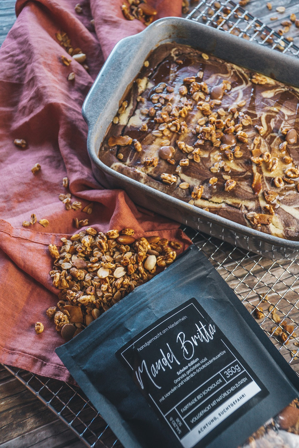 Schoko Granola, handgemacht und extrem knusprig mit natürlichen Zutaten