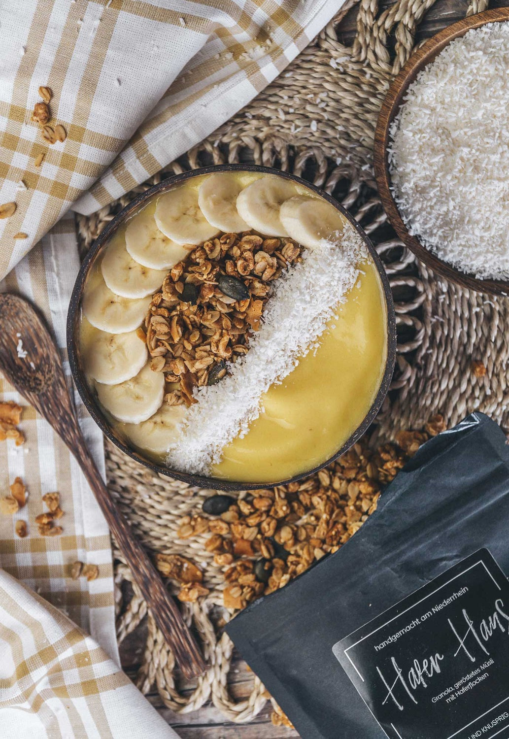 Hafer Granola ohne Industriezucker, vegan und ohne Nüsse