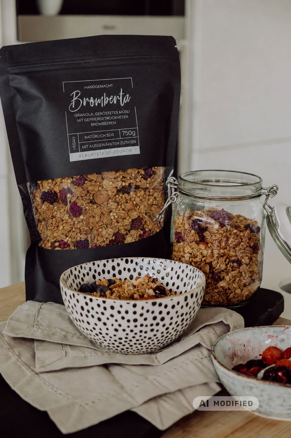 Geburtstags-Crunch: Bromberta, vegan