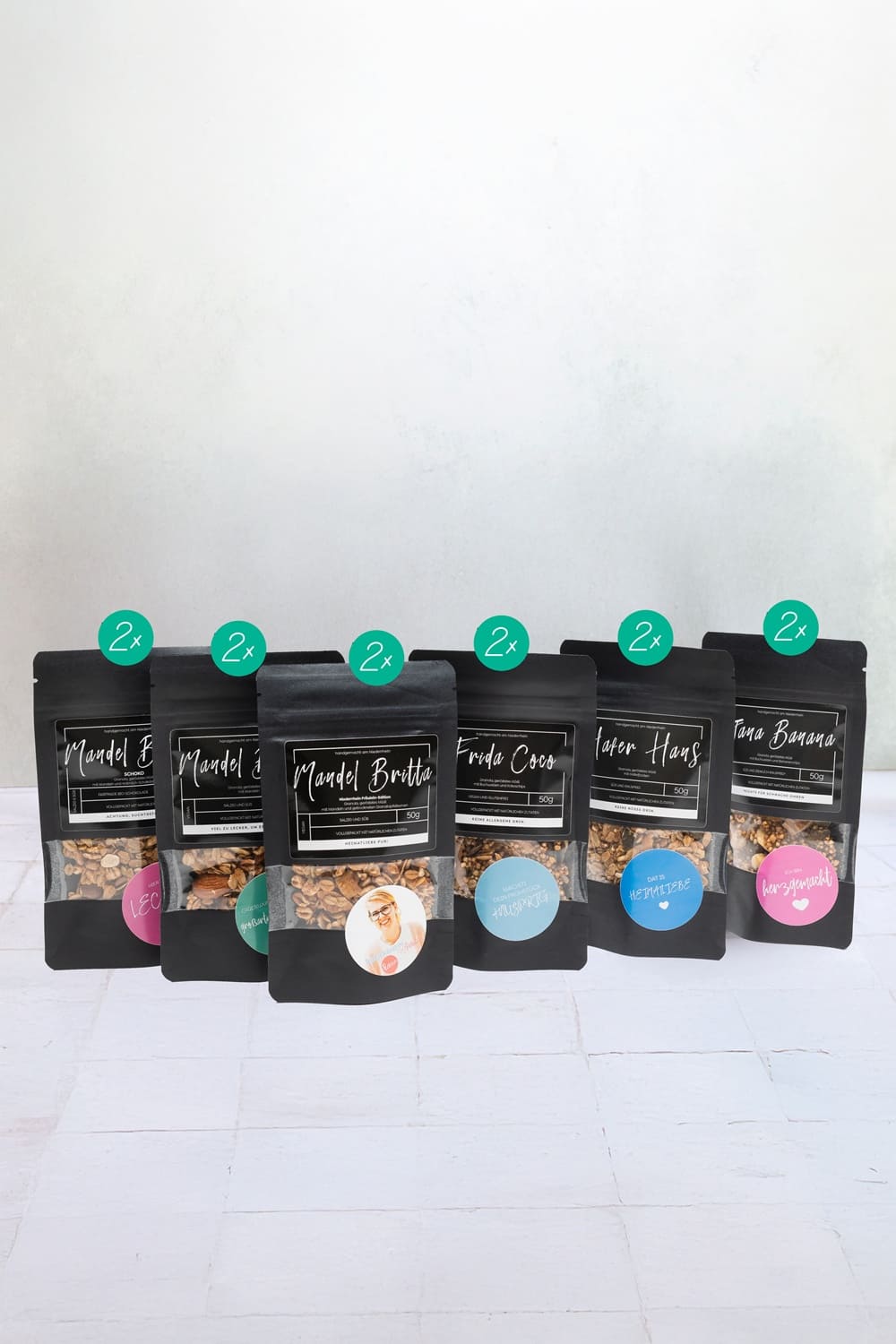 Granola-Probierpaket mit 6 unterschiedlichen Sorten (mit SCHOKO)