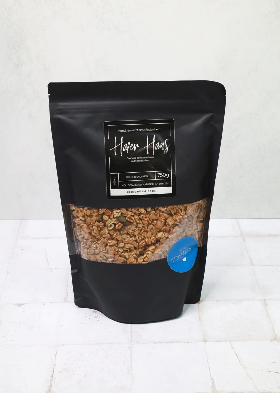 geröstete haferflocken aufbewahren Geröstetes Hafer Müsli ohne Nüsse, Hafer Hans, vegan