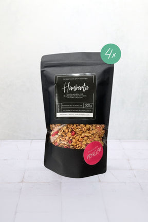 Himberta Granola, Himbeere und weiße Schokolade