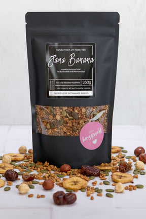 Jana Banana, granola without oats, vegan and gluten-free